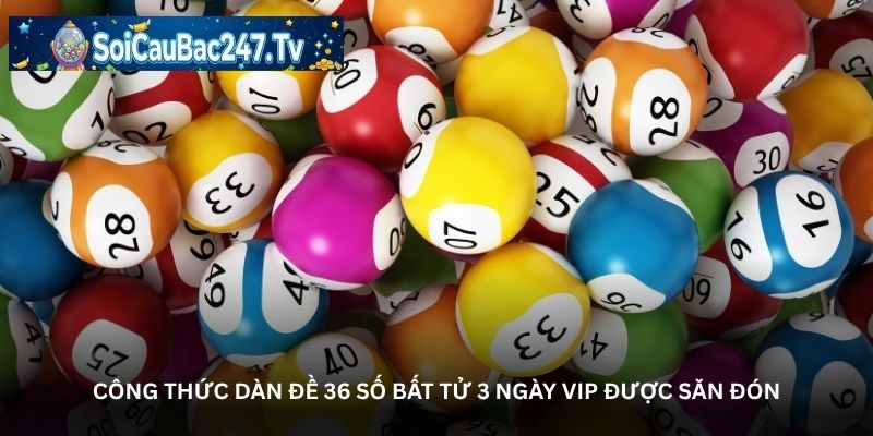 Công thức dàn đề 36 số bất tử 3 ngày VIP được săn đón