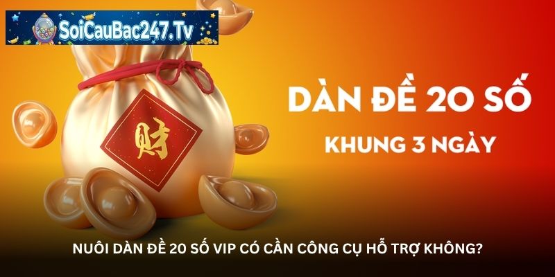 Nuôi dàn đề 20 số VIP có cần công cụ hỗ trợ không?